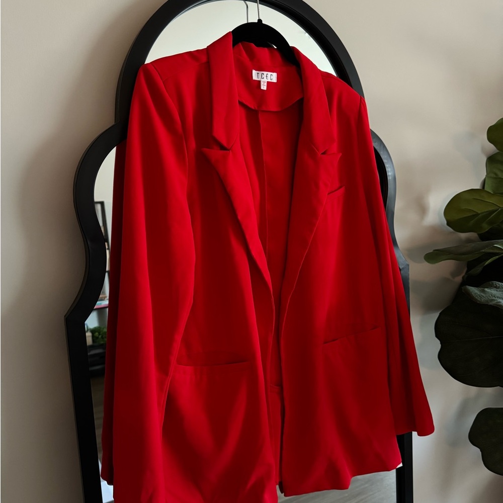 Red Women's Blazer